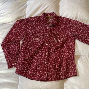 Unisex Wangler rodeo shirt. Cowboy/Cowgirl long sleeve  shirt. Kids